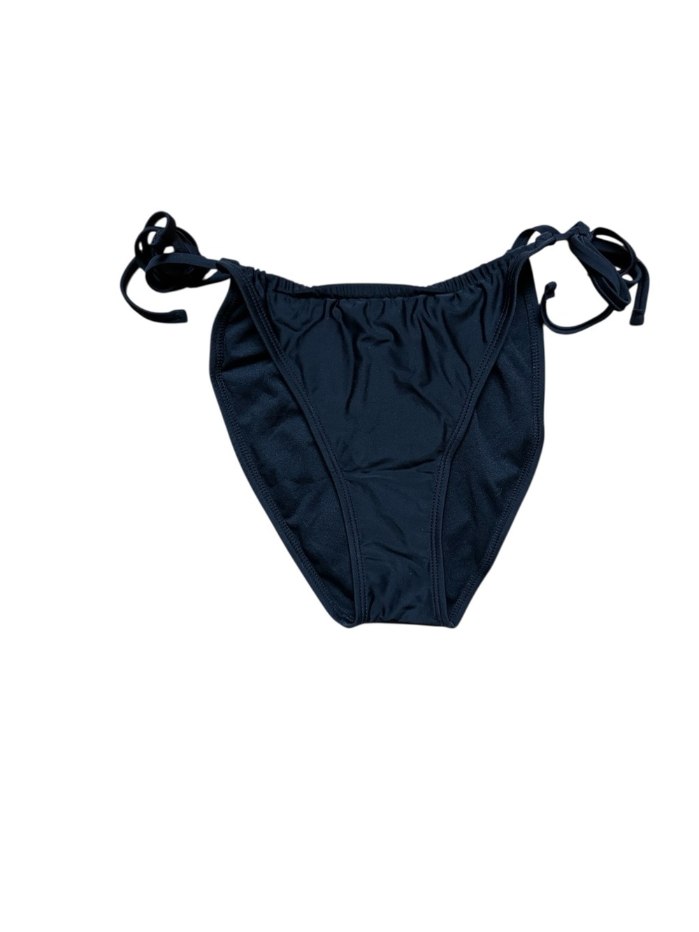 wild fable Black Tie-Side String Bikini Bottom